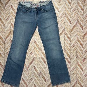 Joe’s jeans embroidered bootcut low-rise retro jeans 28 waist 30